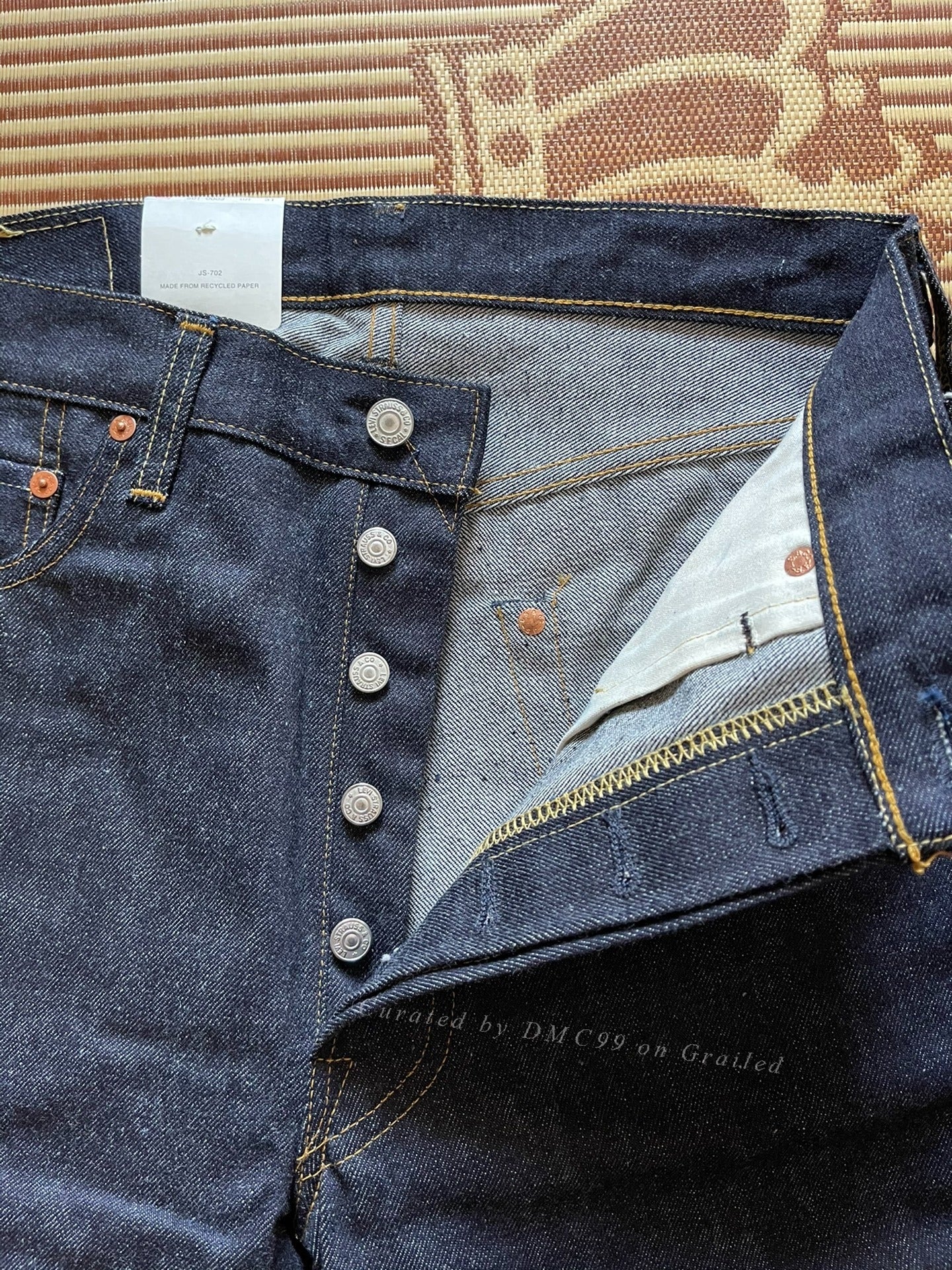 Levi's LVC 501XX Raw Denim Jeans