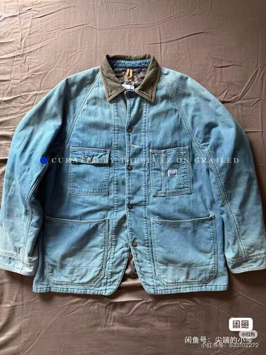 Kapital Corduroy Collar Denim Jacket