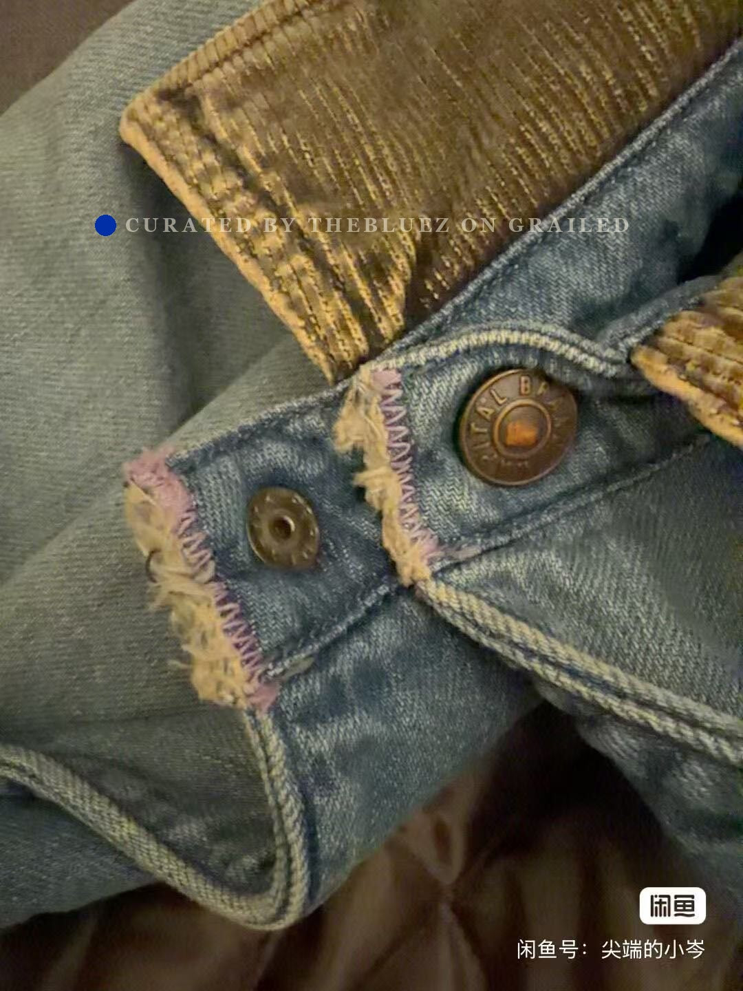 Kapital Corduroy Collar Denim Jacket