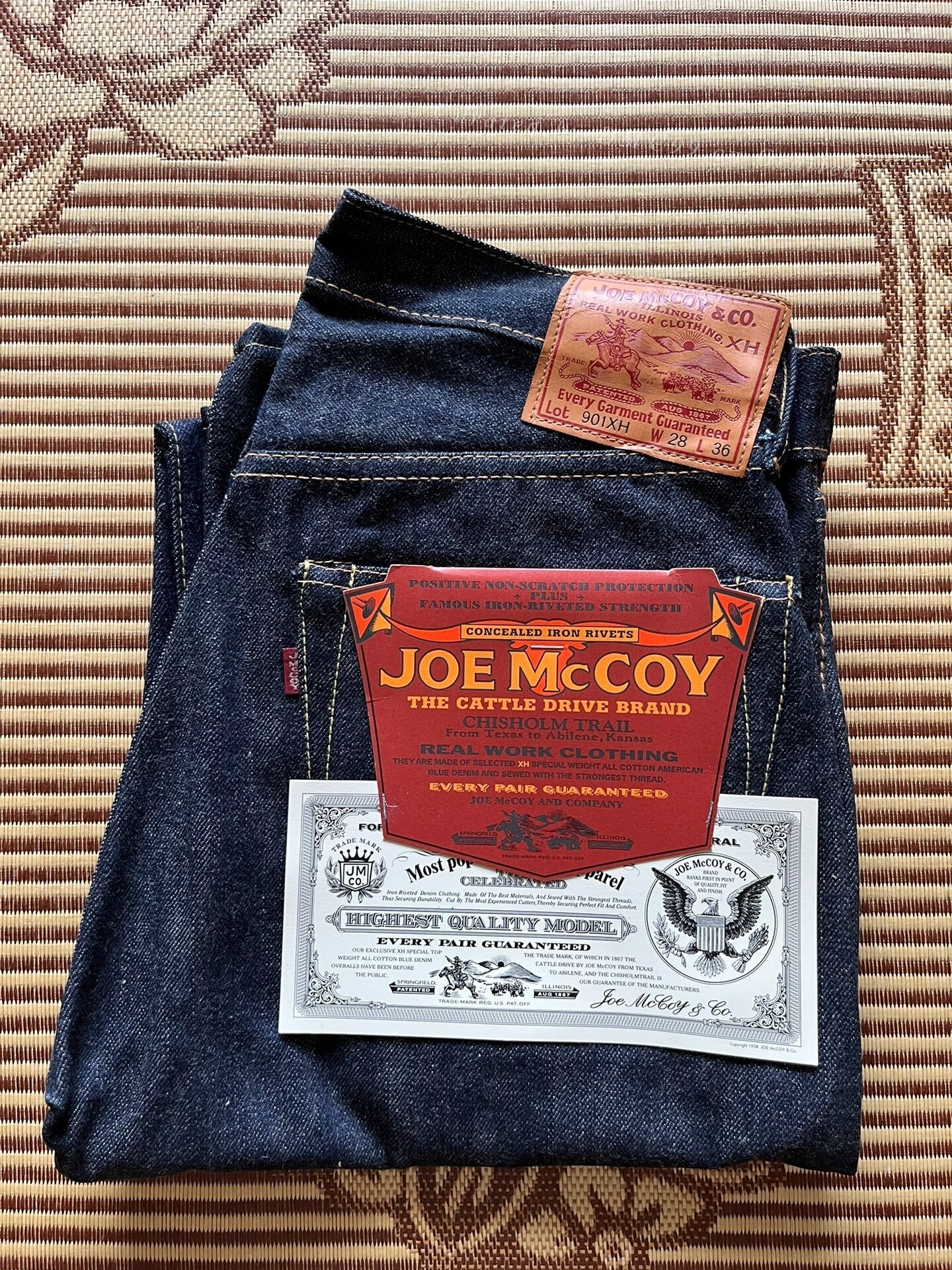 JOE McCOY 901XH 1941 Raw Denim Jeans