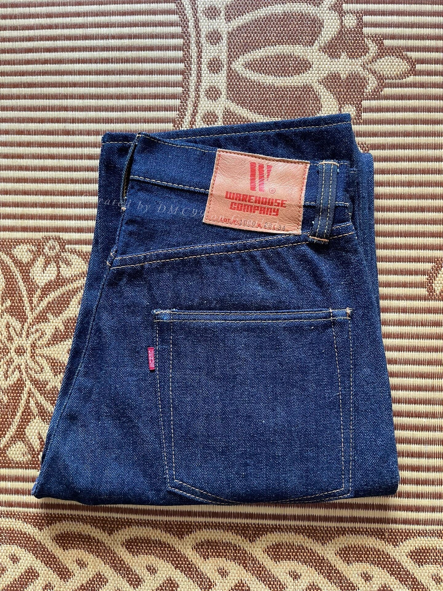 Warehouse 1000 Natural Indigo Dyed Jeans W28