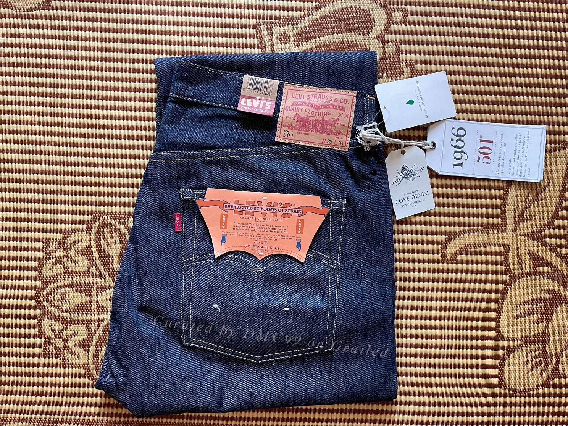 Levi's LVC 501XX 1966 66501-0008 USA