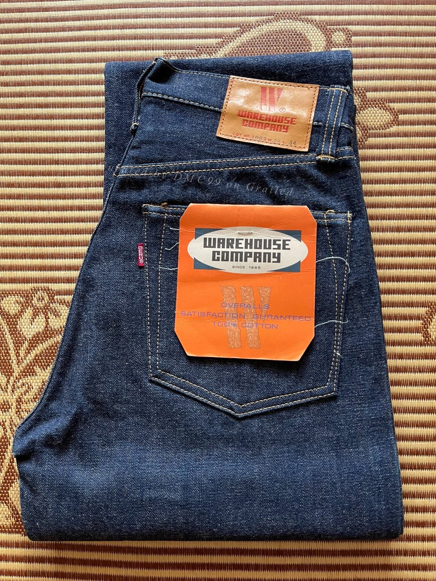 Warehouse 1003xx Raw Denim Jeans