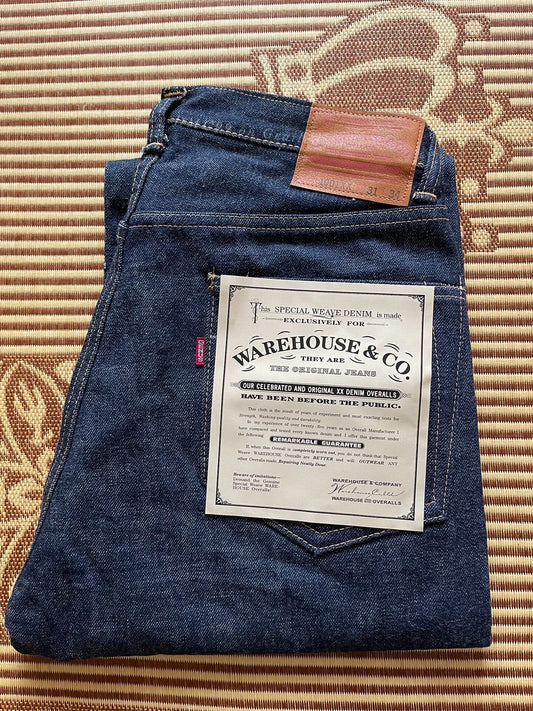Warehouse 1001xx Raw Denim Jeans