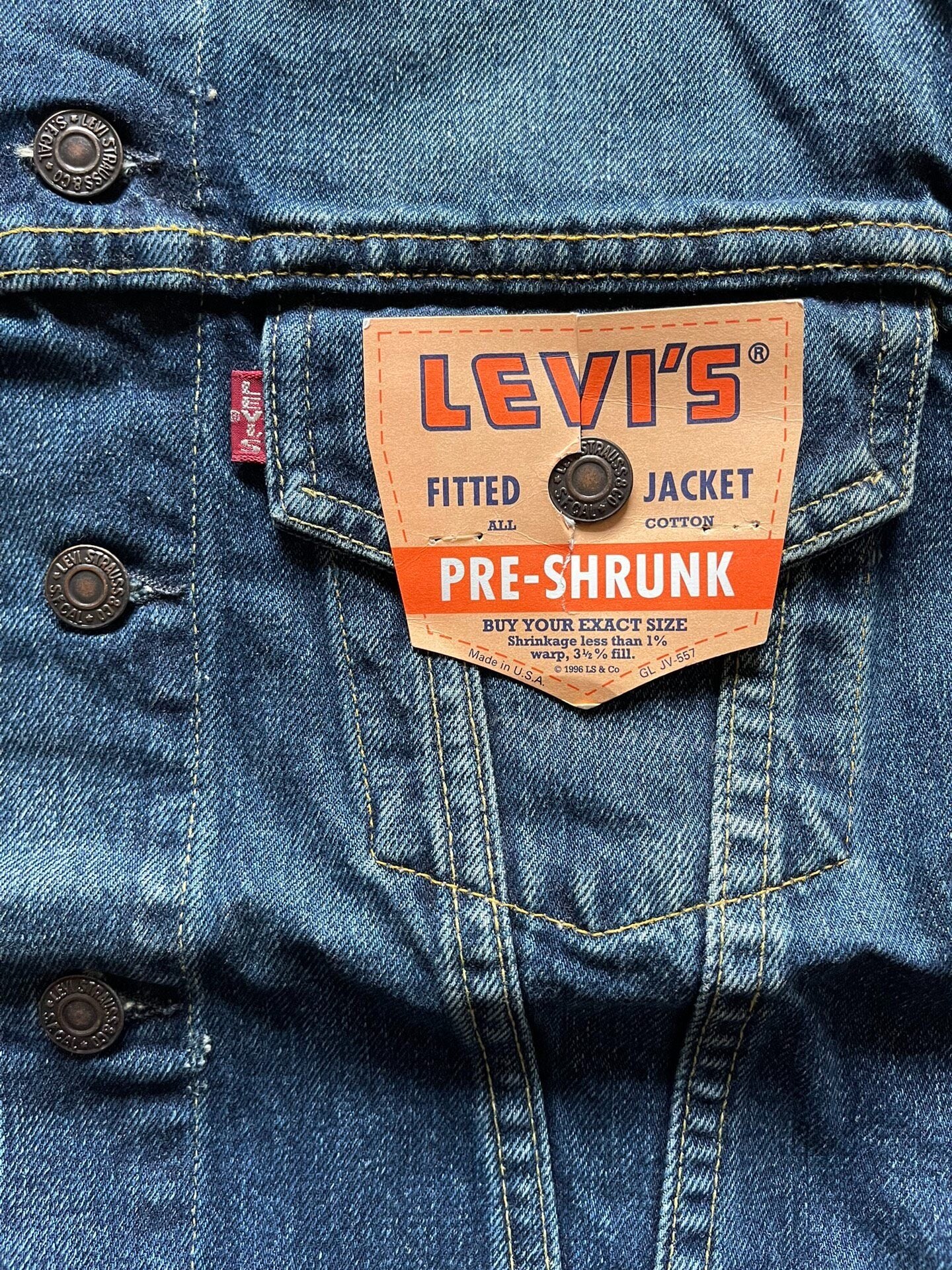 Levi's LVC 557xx Washed Denim Jacket