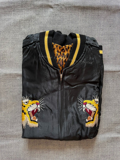 Toyo Beams Leopard Sukajan Embroidery Jacket