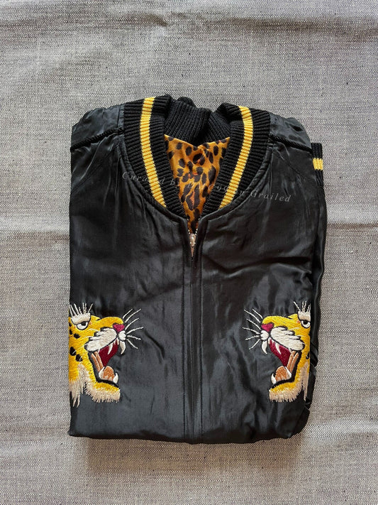 Toyo Beams Leopard Sukajan Embroidery Jacket