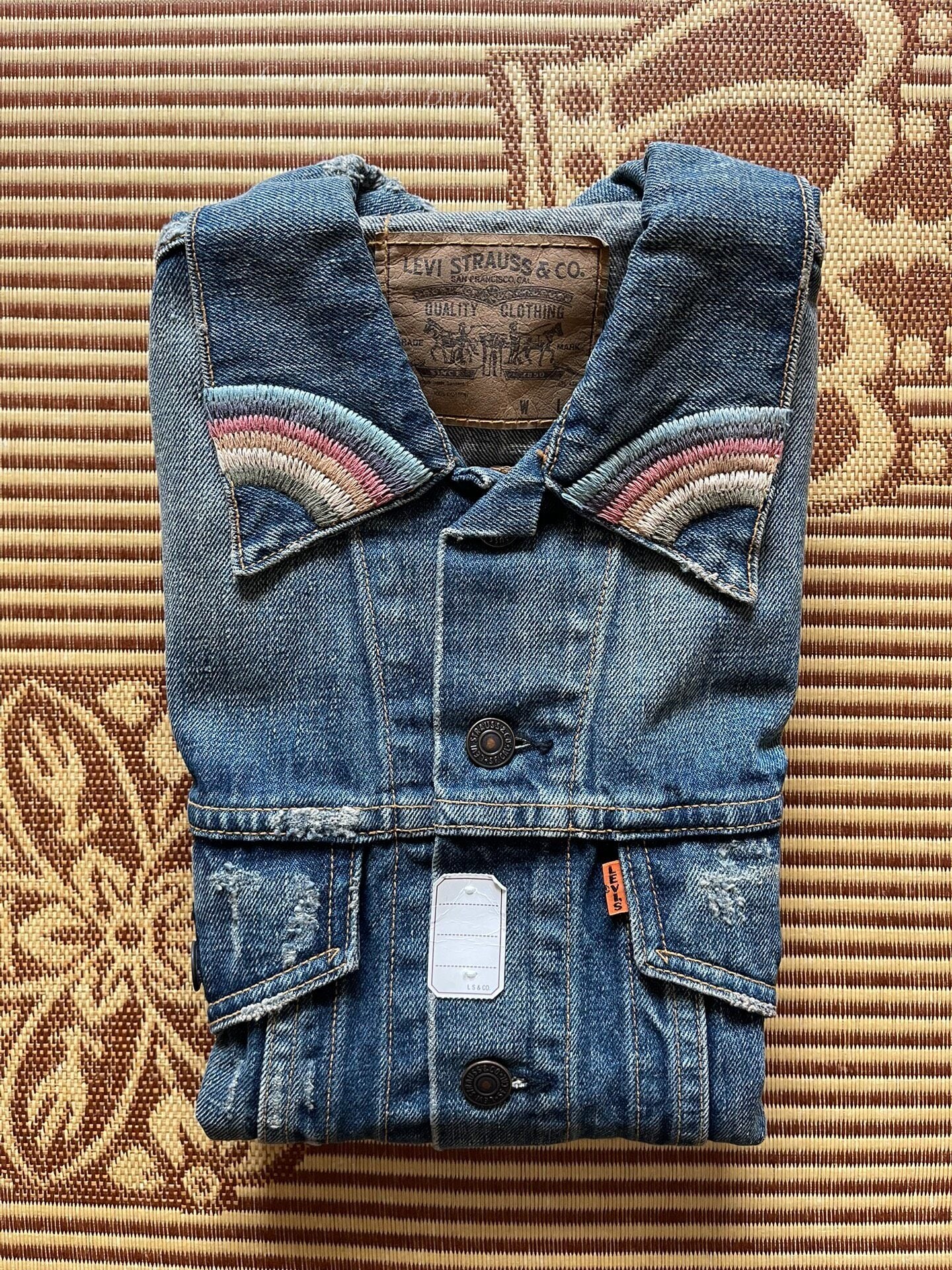 Levis LVC 3rd Washed Denim Embroidered Vest