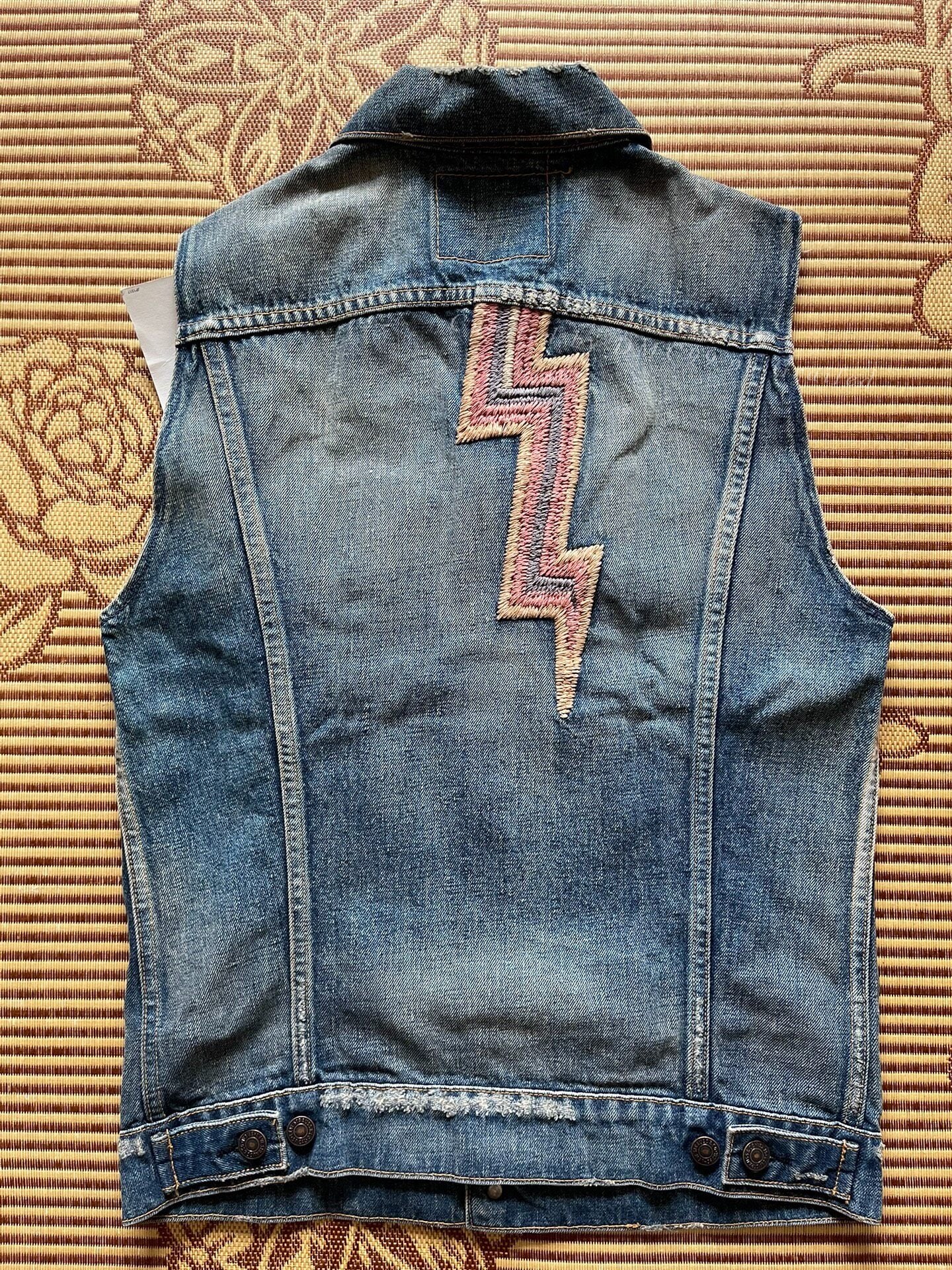 Levis LVC 3rd Washed Denim Embroidered Vest