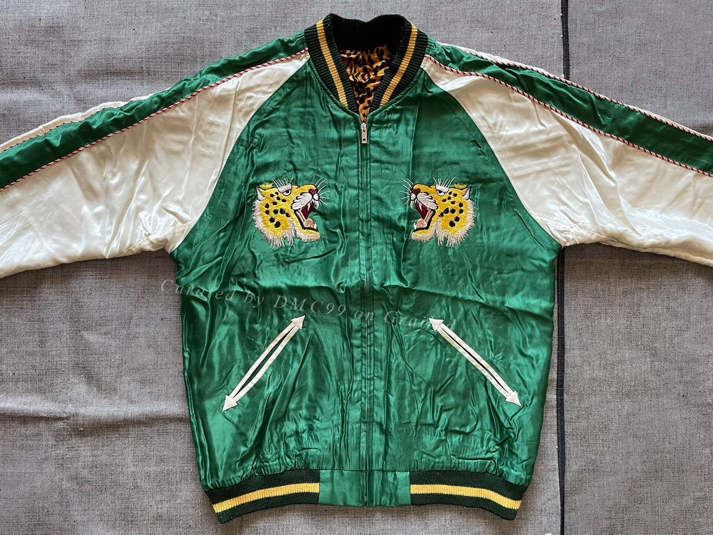 Toyo Beams Leopard Souvenir Embroidery Jacket