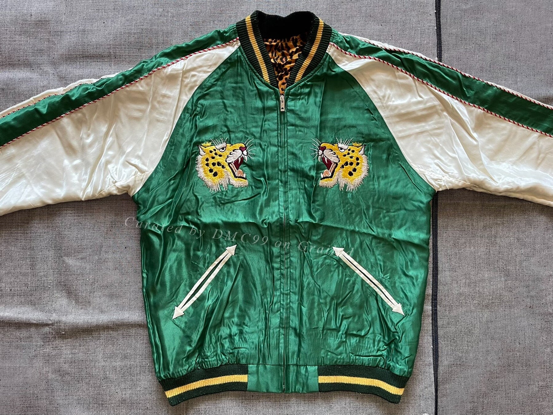 Toyo Beams Leopard Souvenir Embroidery Jacket