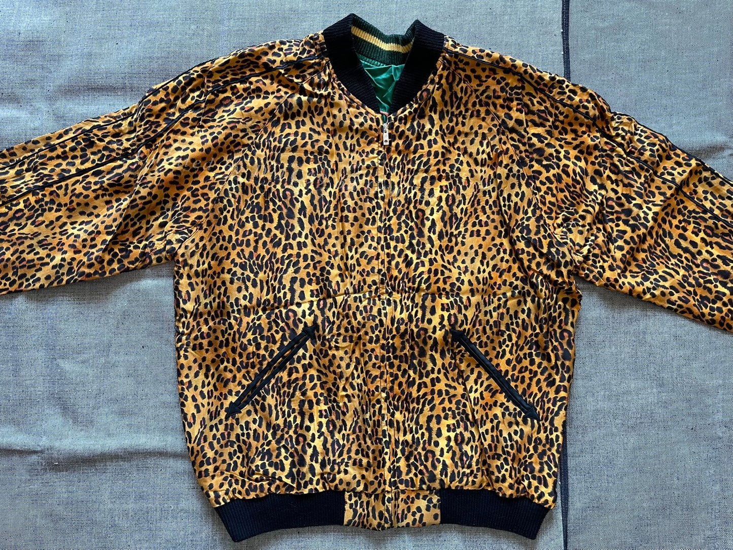 Toyo Beams Leopard Souvenir Embroidery Jacket