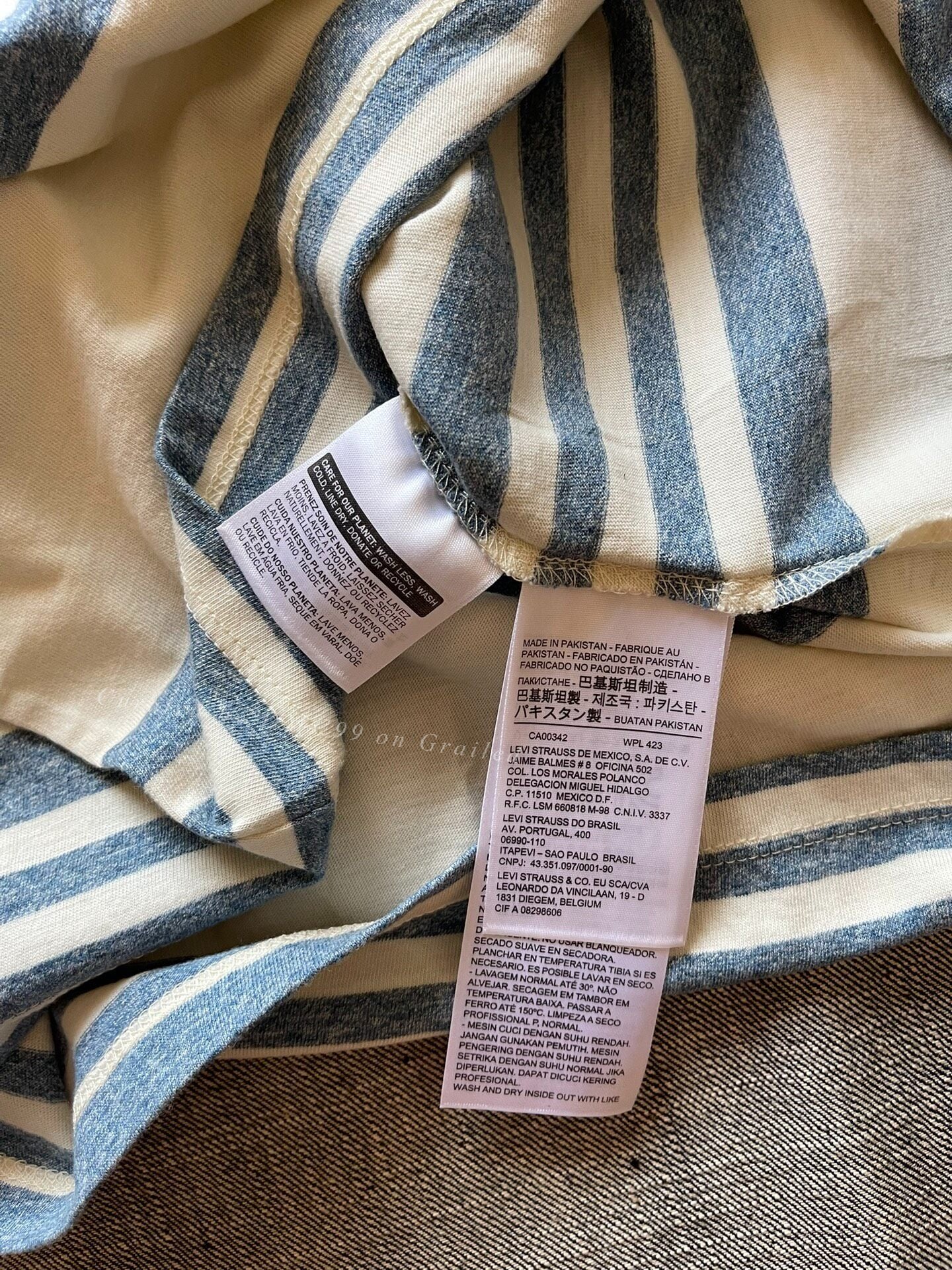 Levi's LVC Cotton Striped Short-Sleeve Tee