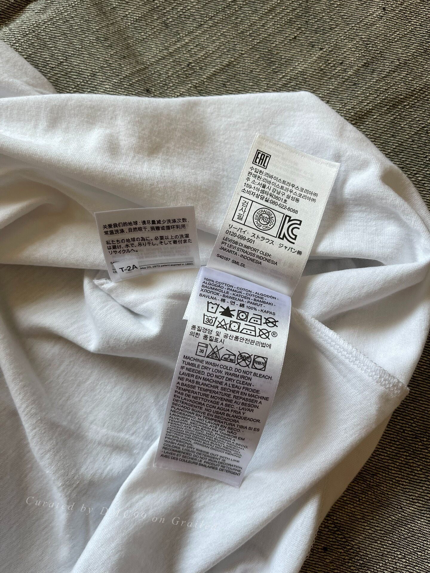 Levi's LVC White Short Sleeve T-Shirt