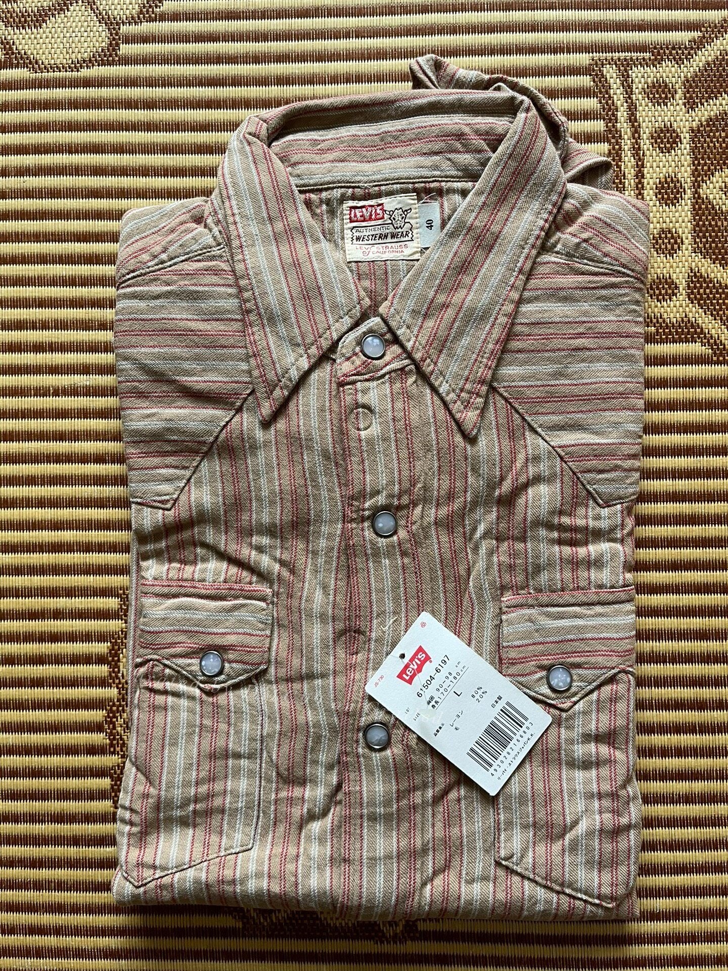 Levis LVC Plaid Long-Sleeve Shirt 40