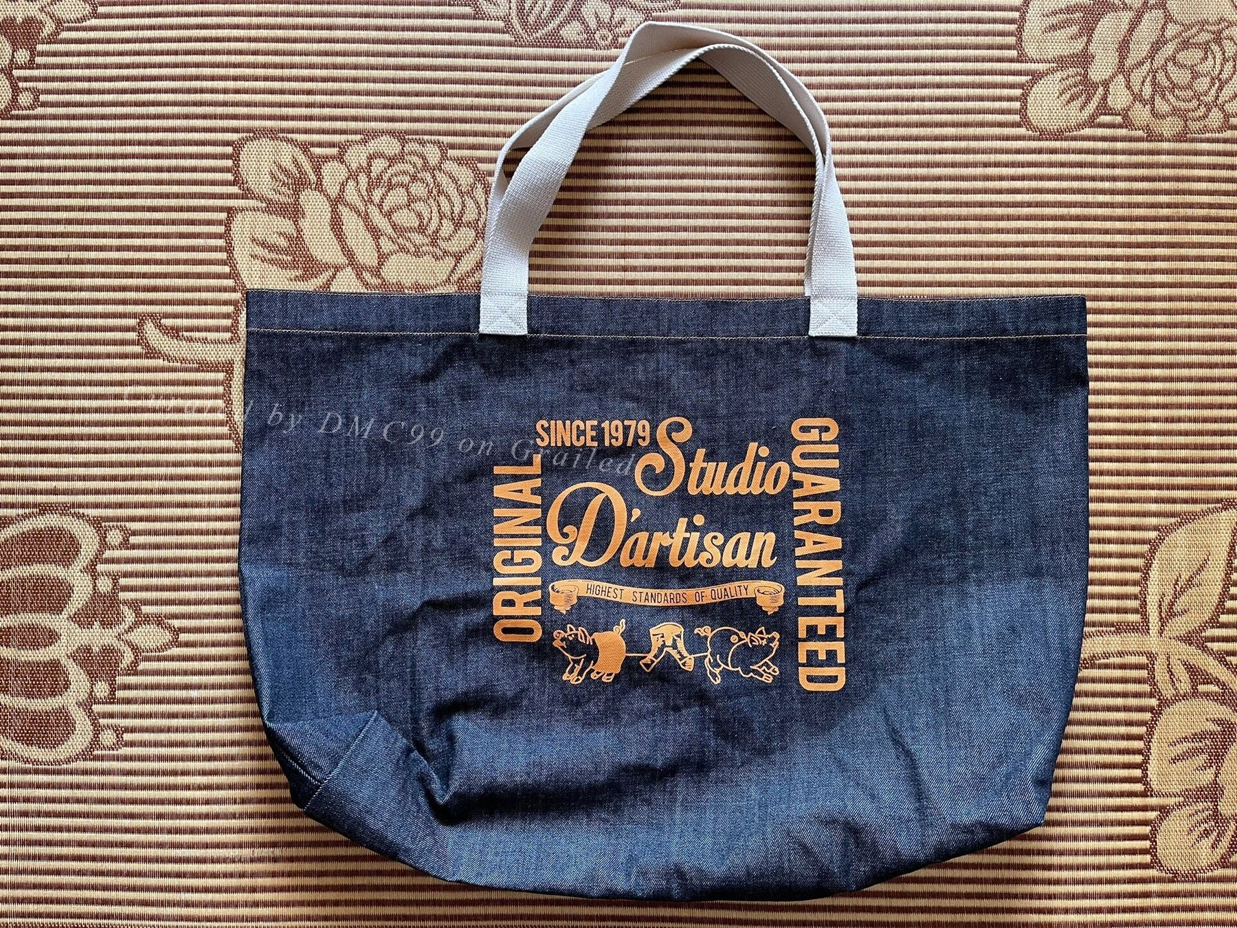 Studio Dartisan Denim Oversized Tote Bag