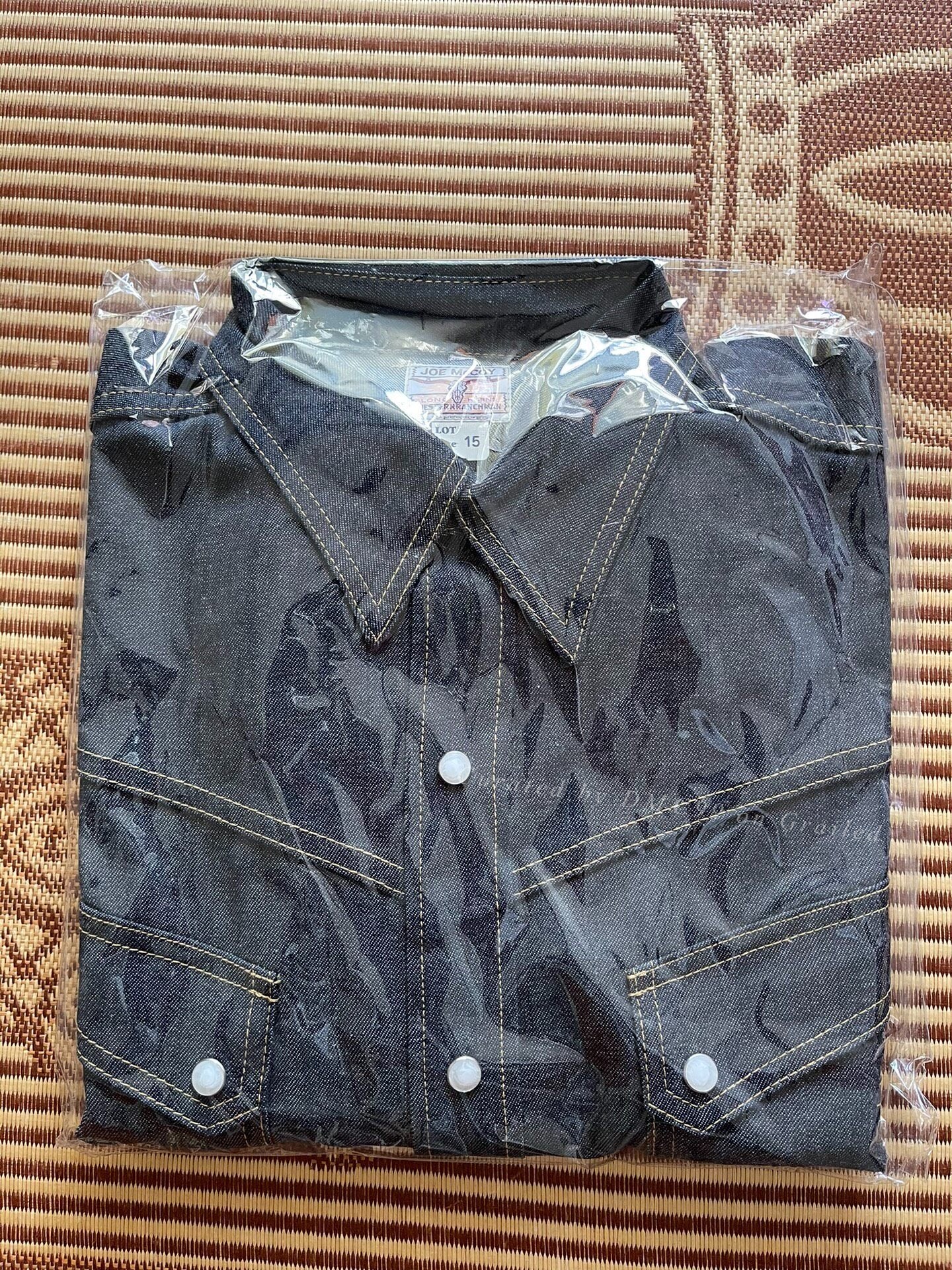 Joe McCoy Longhorn Western Denim Shirt