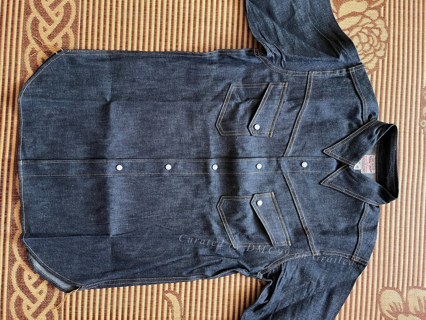 Joe McCoy Longhorn Western Denim Shirt