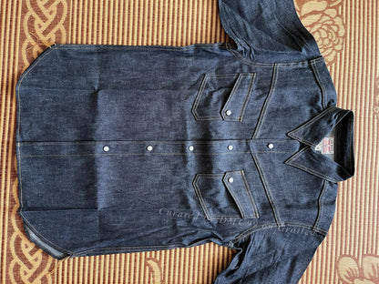 Joe McCoy Longhorn Western Denim Shirt