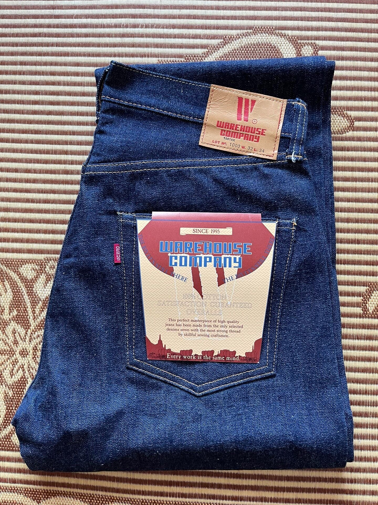 Warehouse Big W Twin Raw Denim Jeans