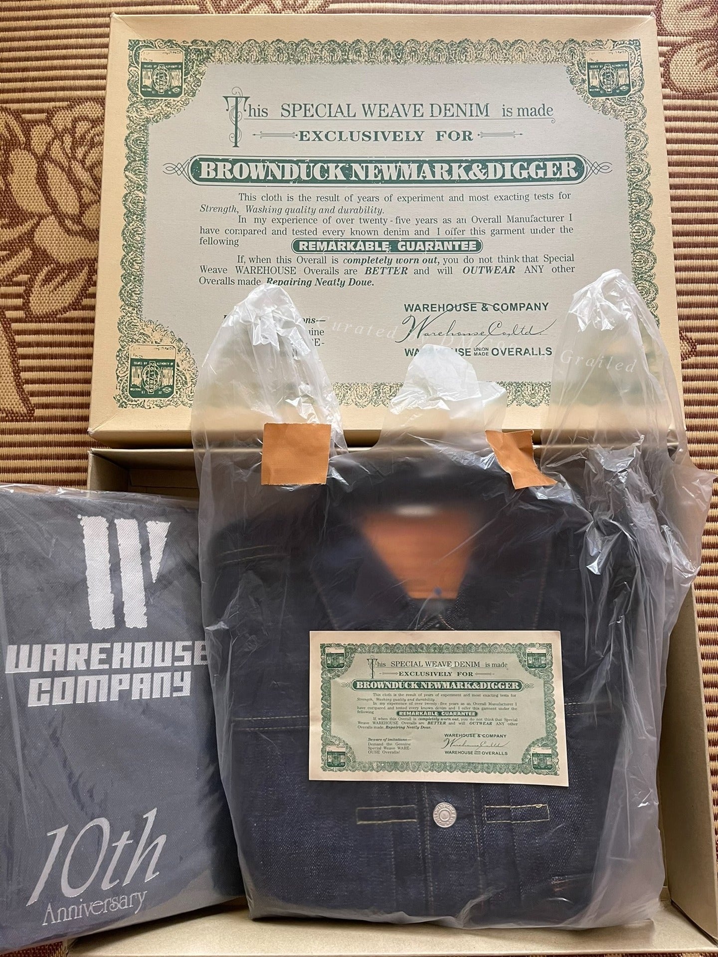 Warehouse 10th Anniversary Embroidered Denim Jacket