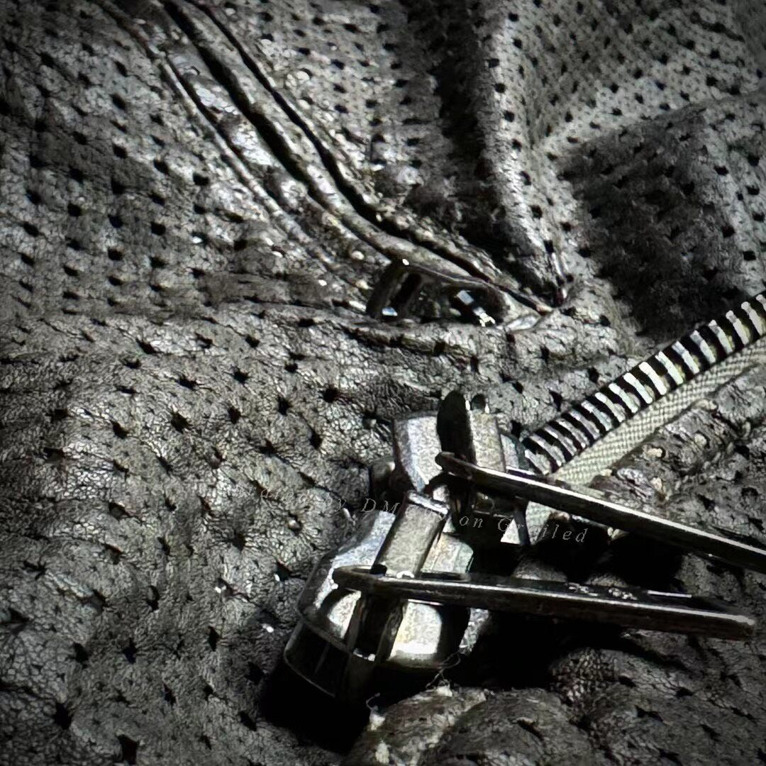Giorgio Brato Laser Perforated Leather Jacket
