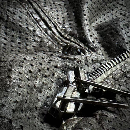 Giorgio Brato Laser Perforated Leather Jacket