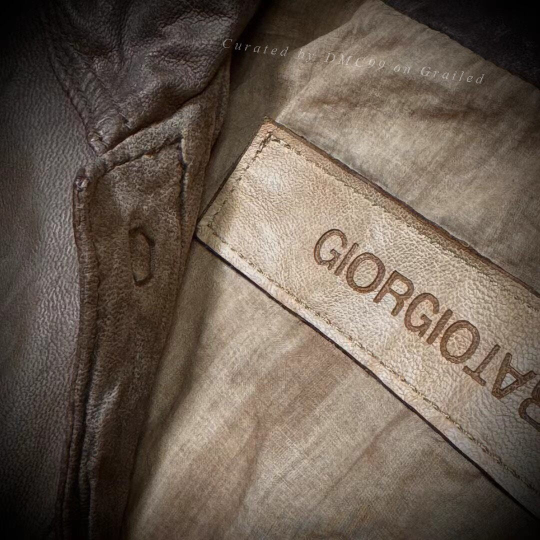 Giorgio Brato Men's Retro Leather Jacket