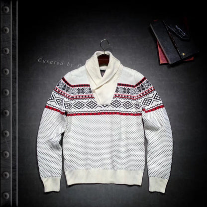 RRL Double-Layer Thick Cotton Sweater