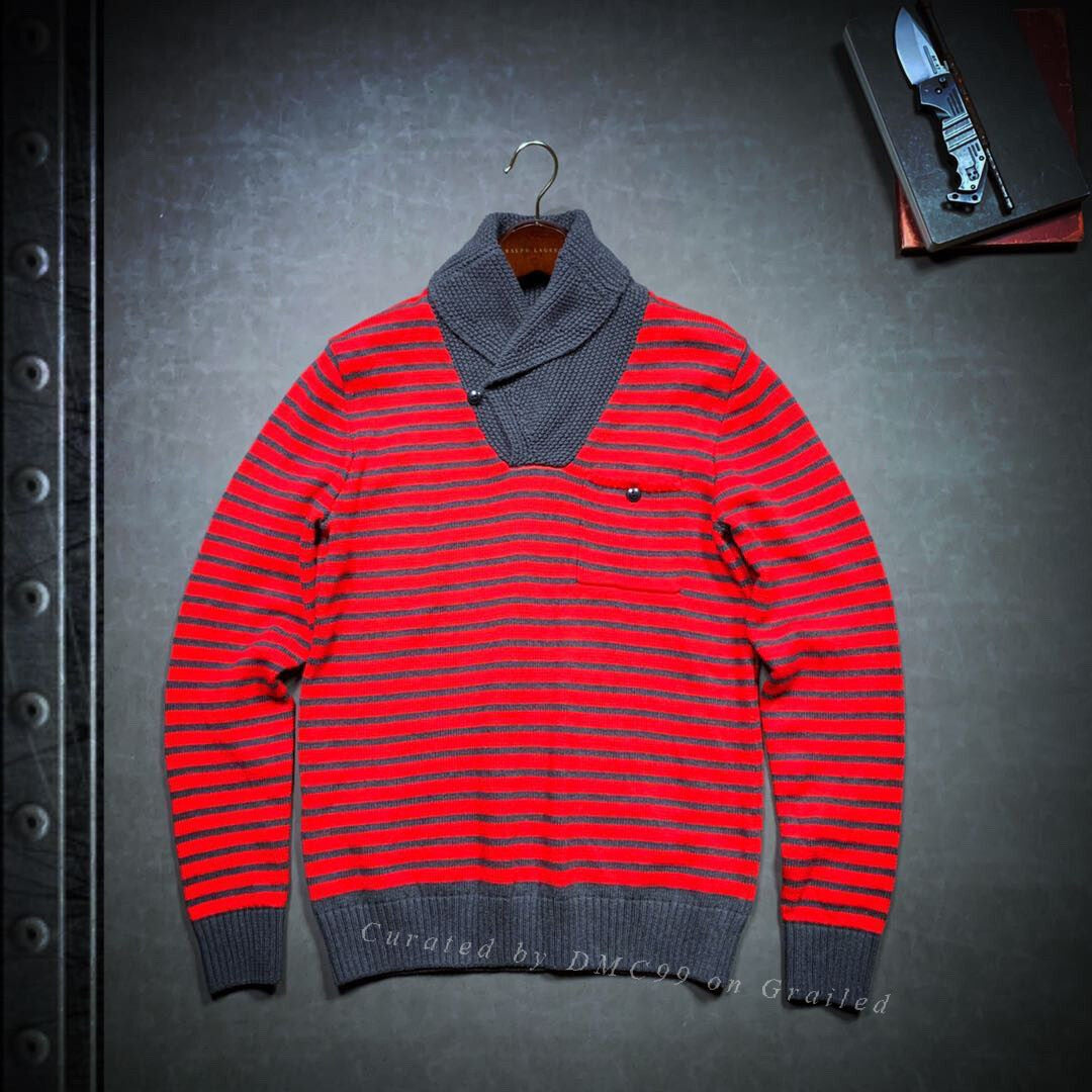 RRL Retro Horizontal Stripe Slim Sweater