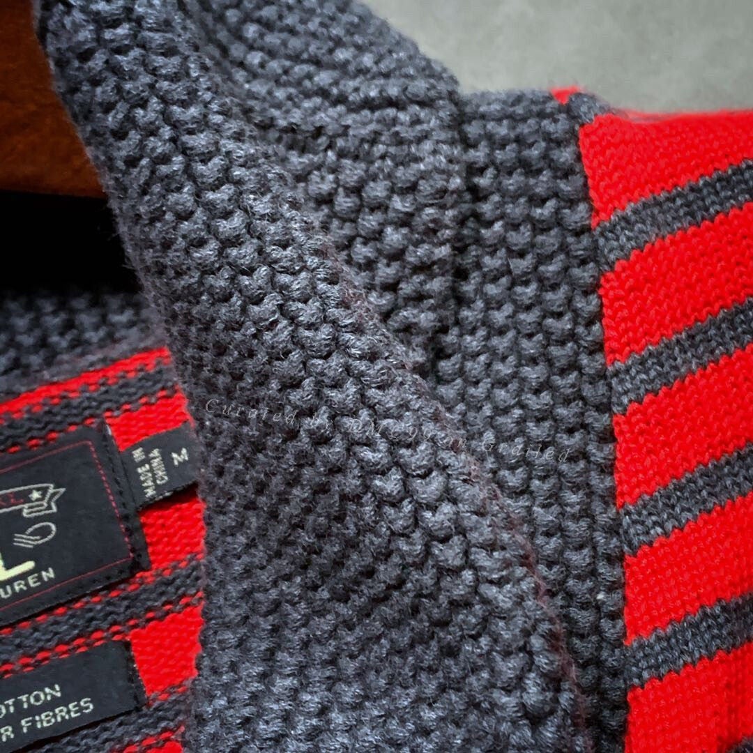 RRL Retro Horizontal Stripe Slim Sweater