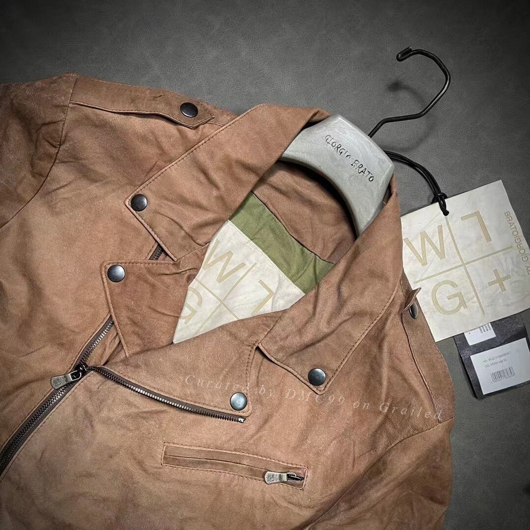 Giorgio Brato Men's Sanded Lambskin Jacket