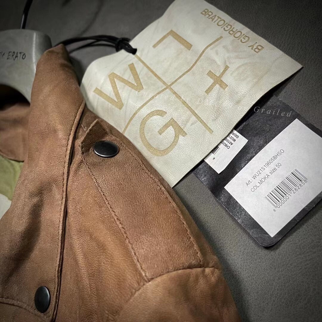 Giorgio Brato Men's Sanded Lambskin Jacket