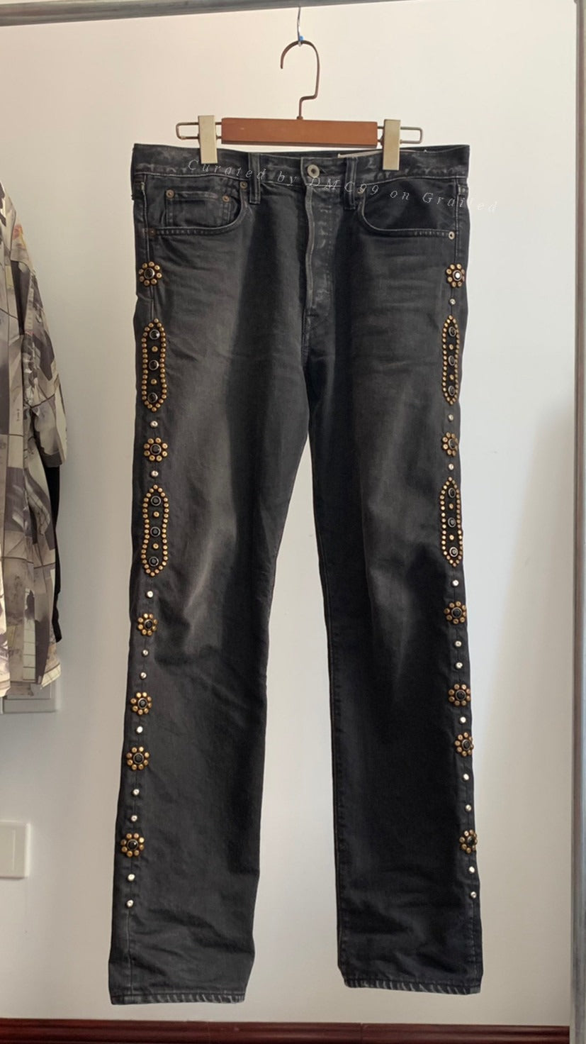 Kapital Washed Gray Gemstone Jeans