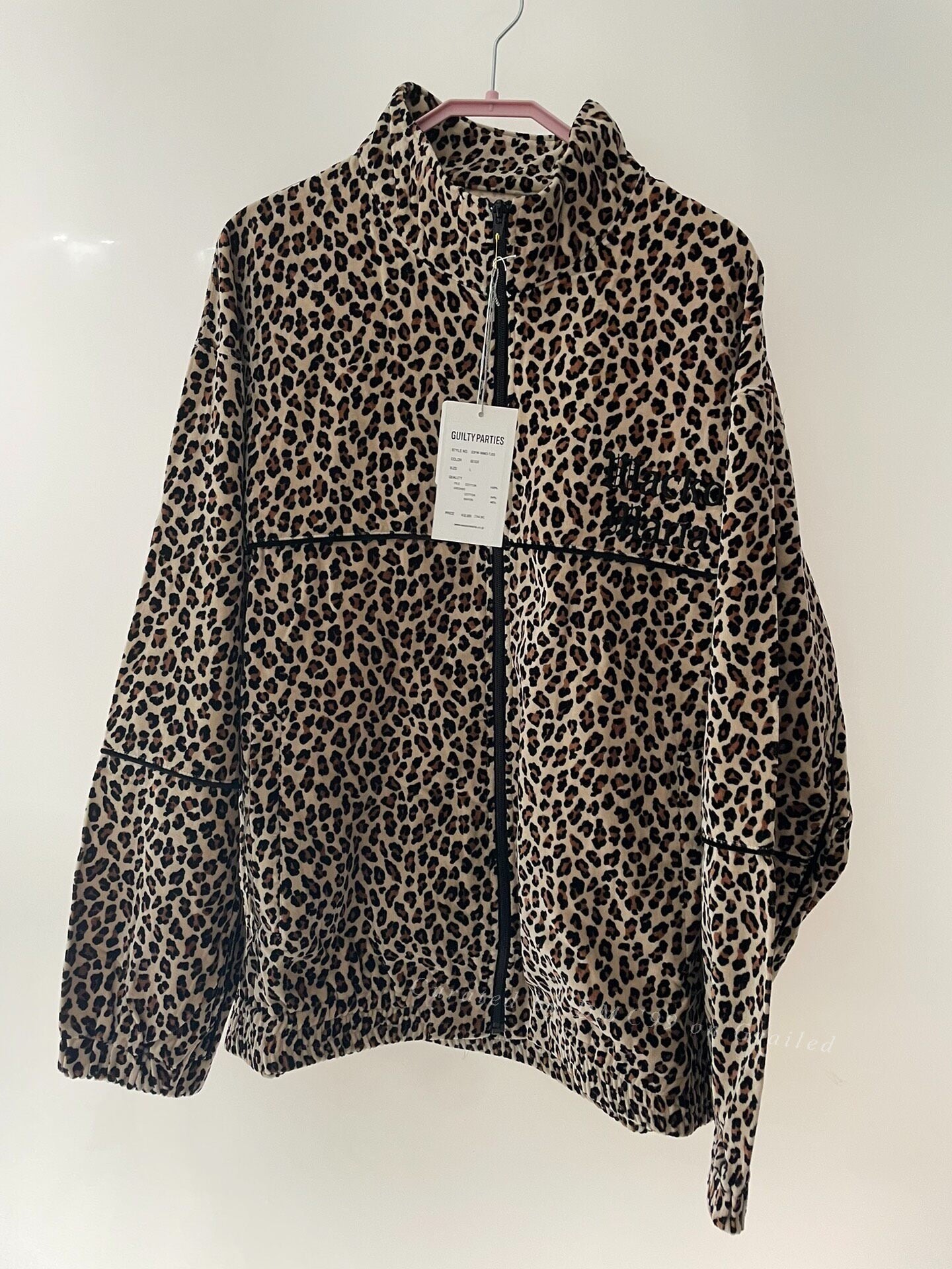 Wacko Maria Leopard Velvet Track Jacket