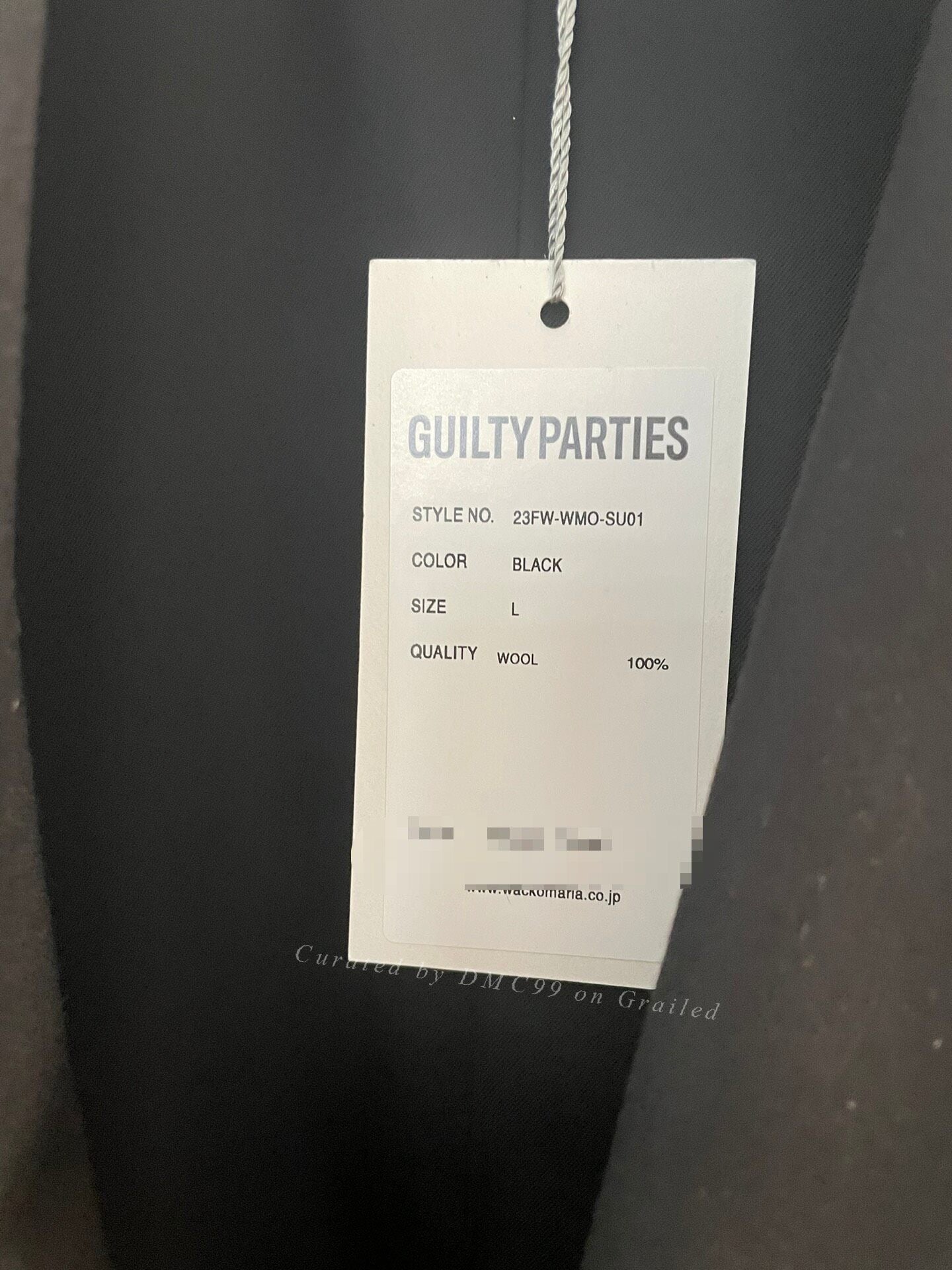 WOCKO MARIA Single Breasted Cashmere Jacket