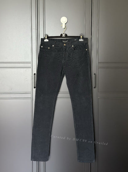 Saint Laurent Men's Velvet Jeans