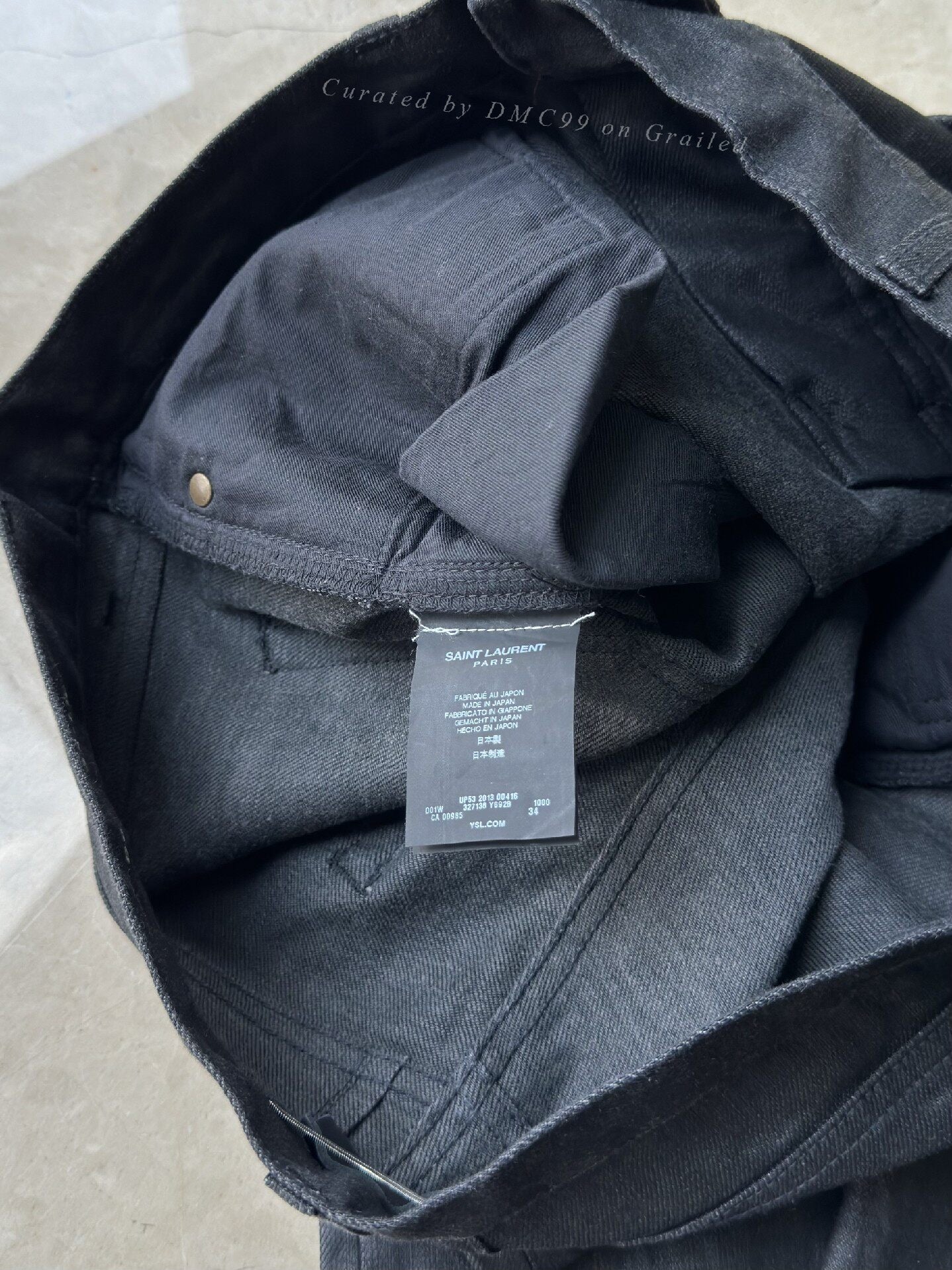 Saint Laurent SLP Men's Black Jeans