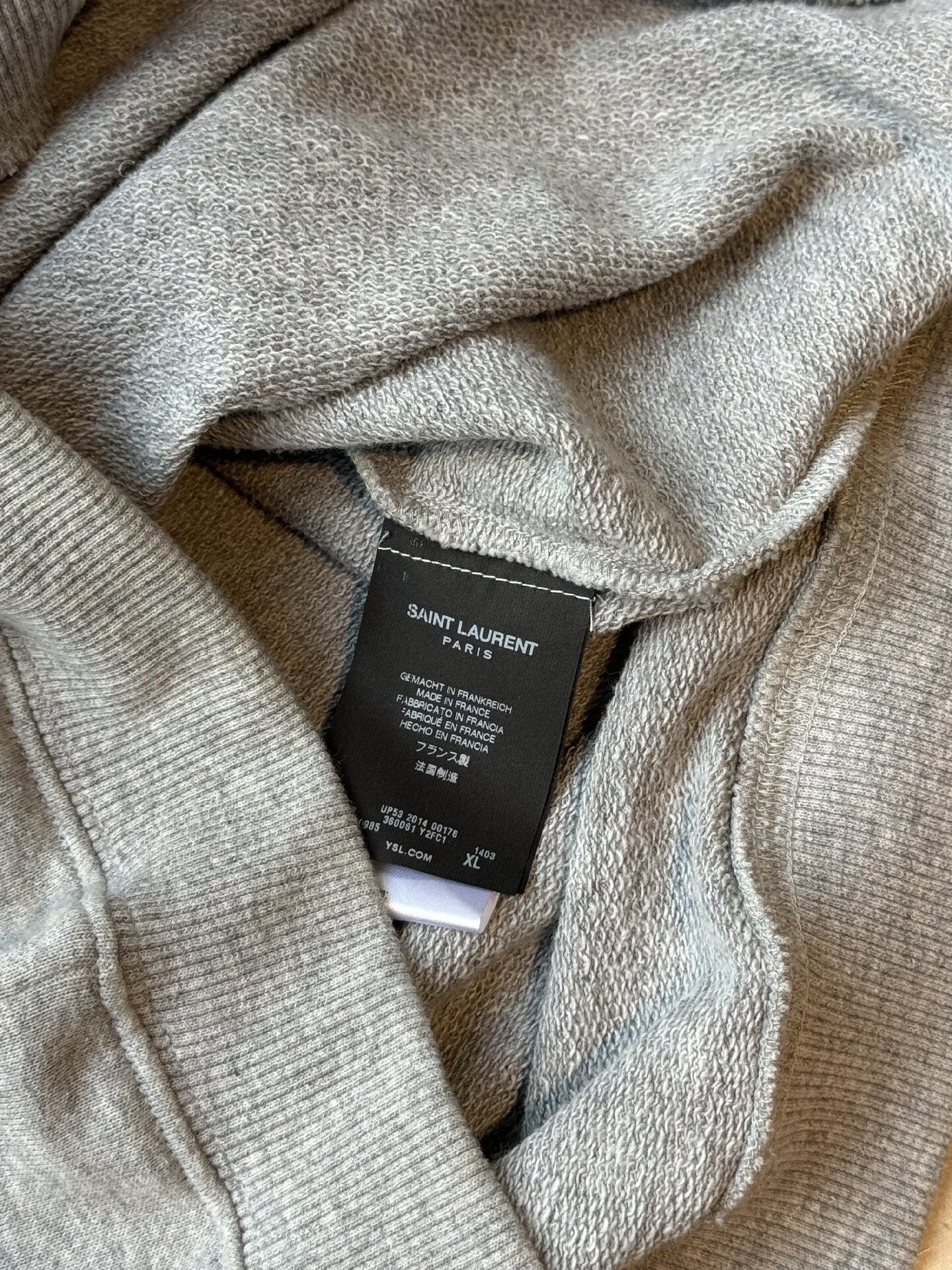 Saint Laurent Men's Zip Round Neck Top