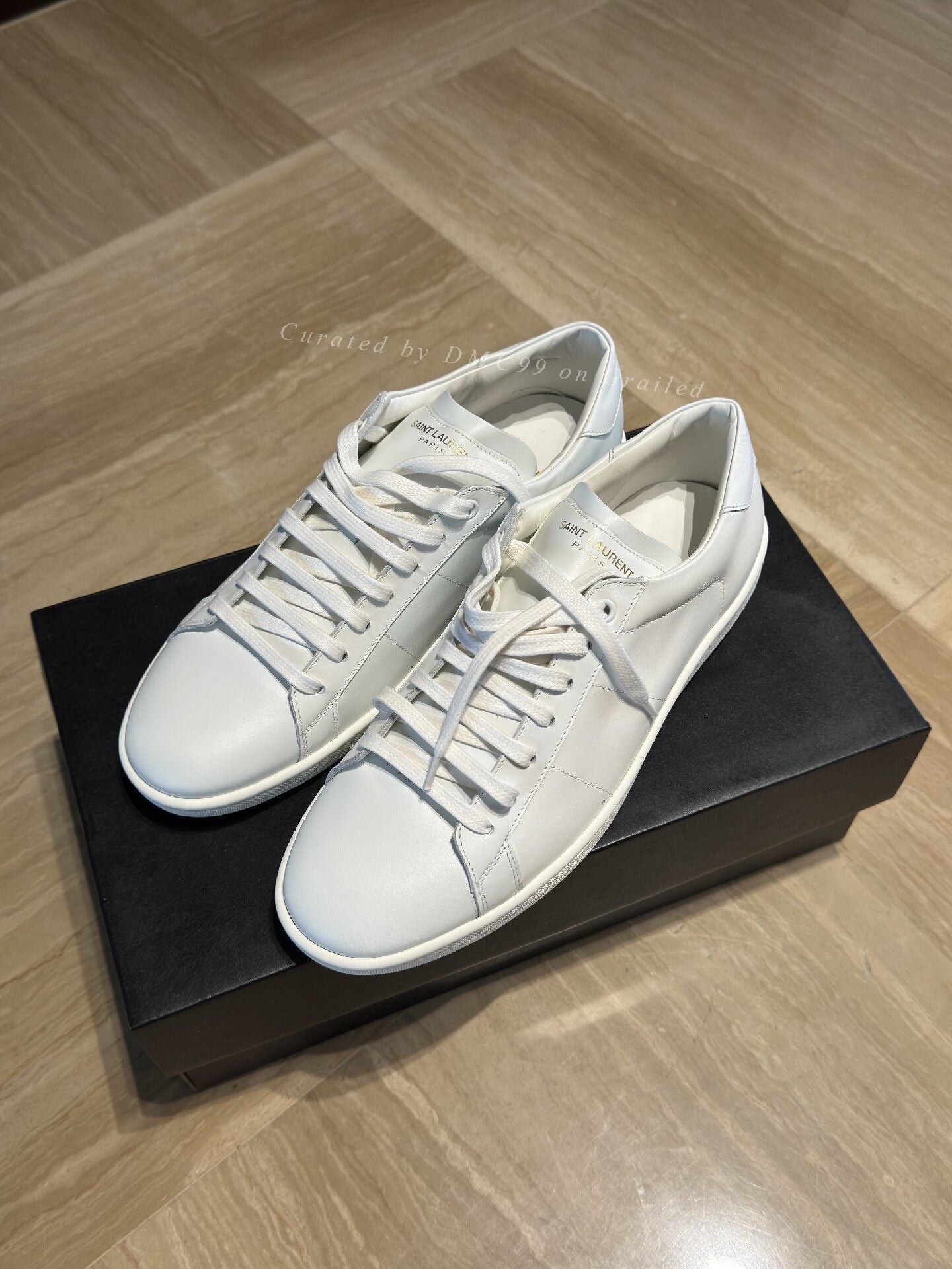 Saint Laurent Andy White Leather Sneakers