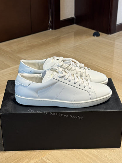 Saint Laurent Andy White Leather Sneakers