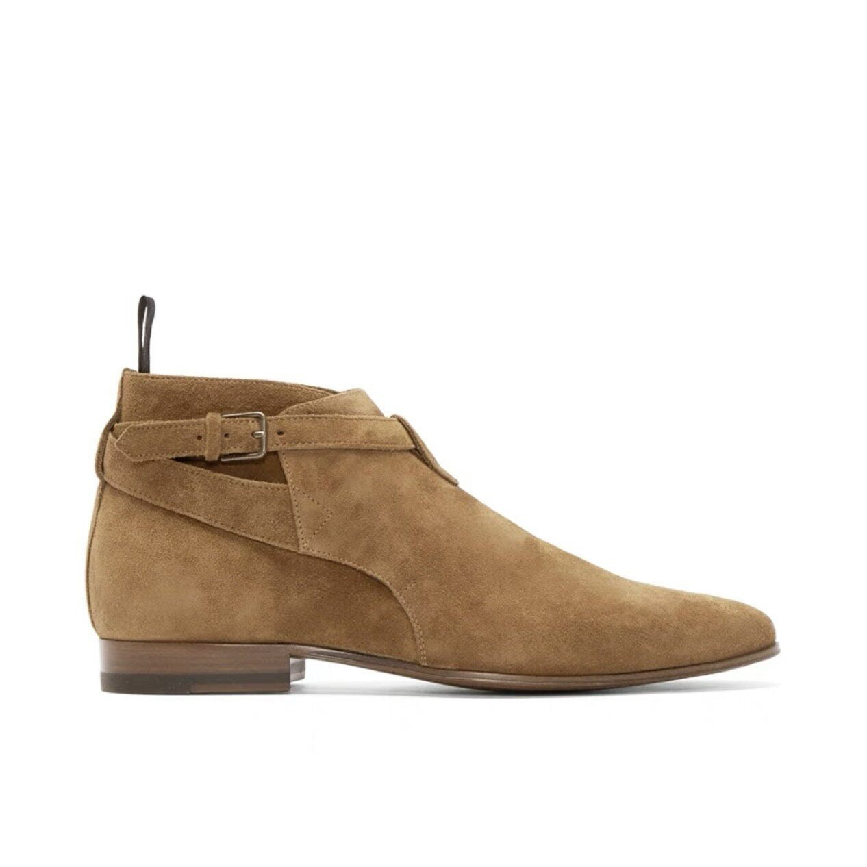 Saint Laurent Wyatt Men's Brown Suede Chelsea Boots