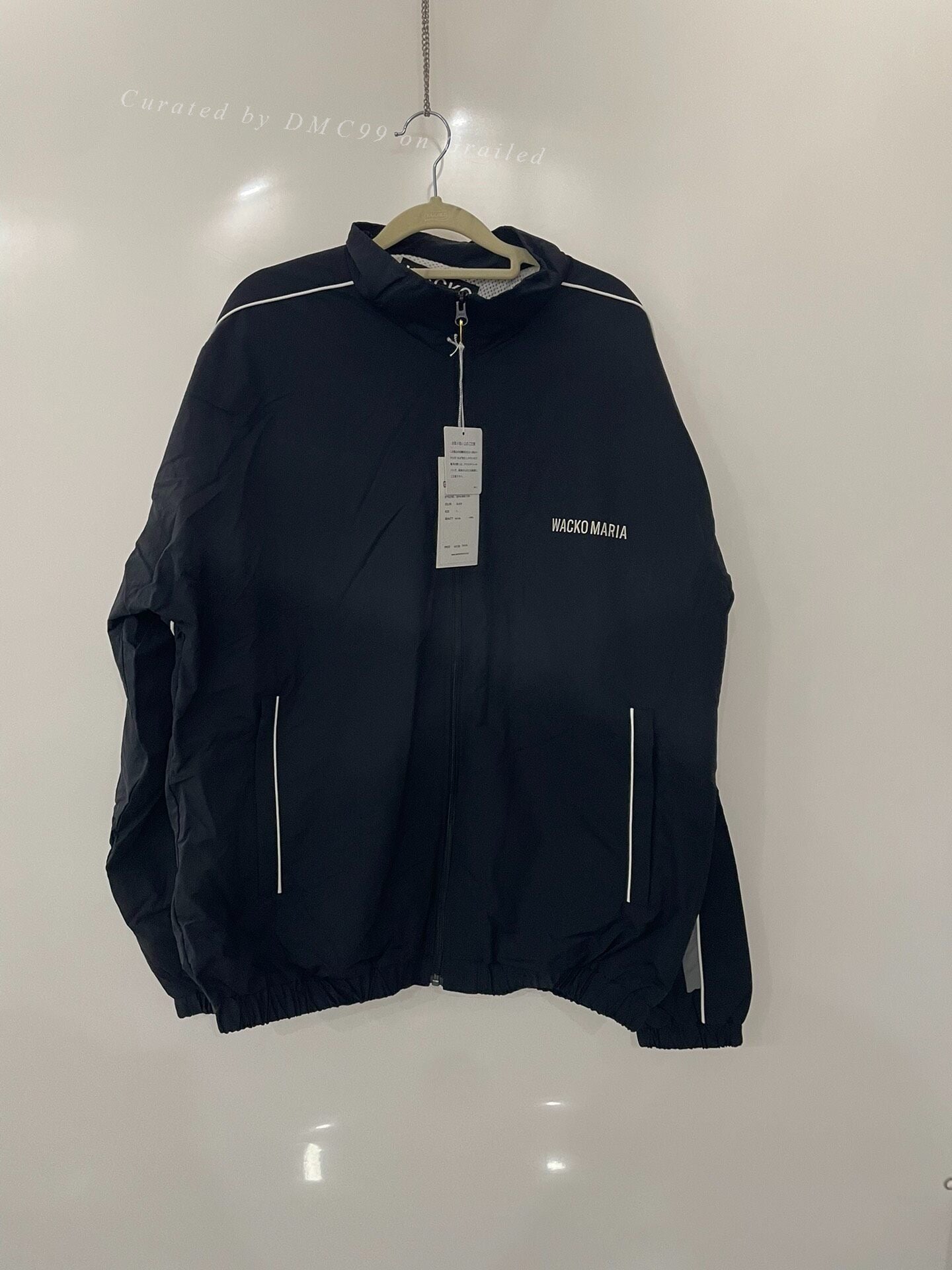 WACKOMARIA 23FW Nylon School Jacket Black