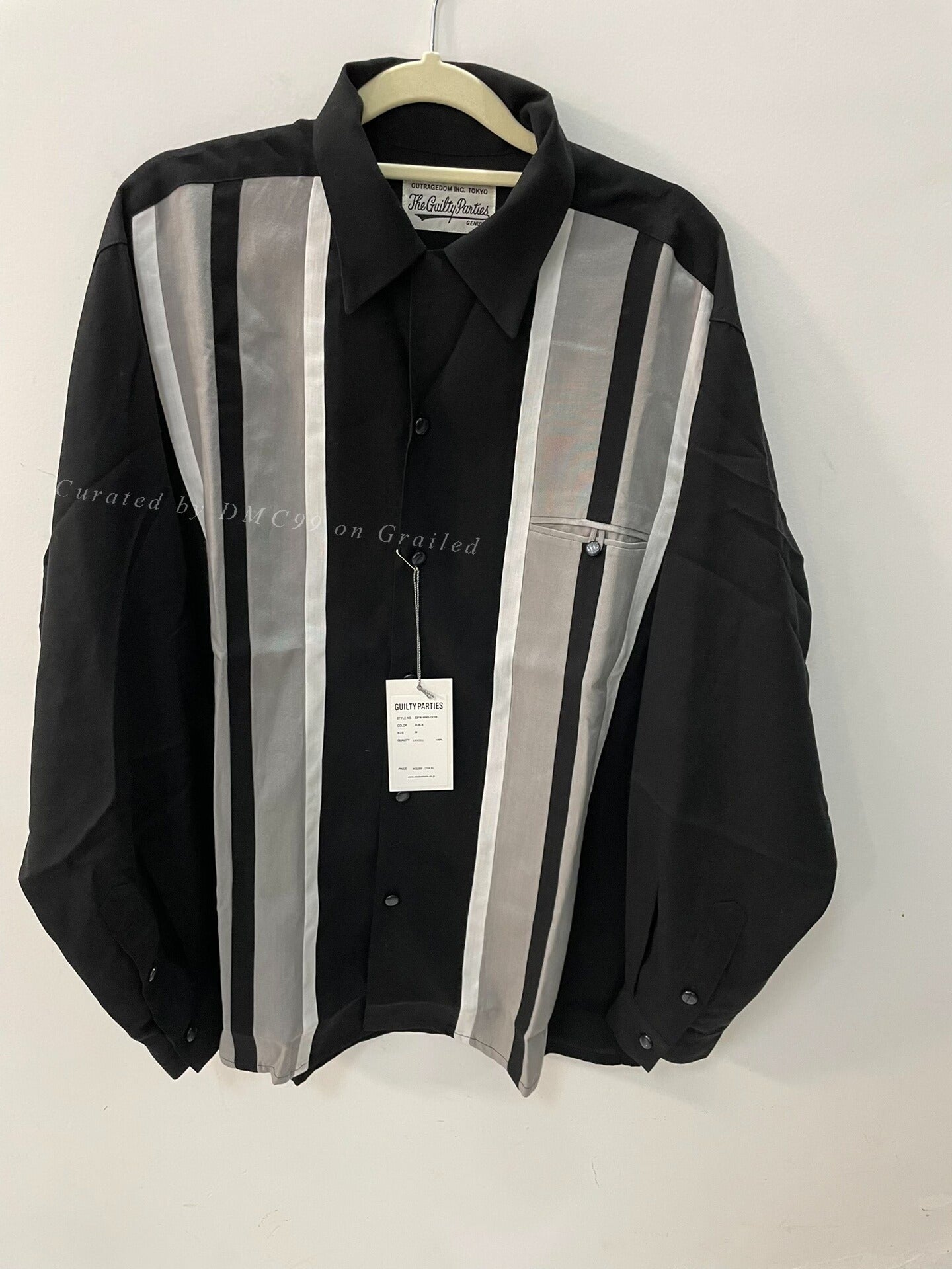WACKOMARIA 23FW Striped Color Block Shirt