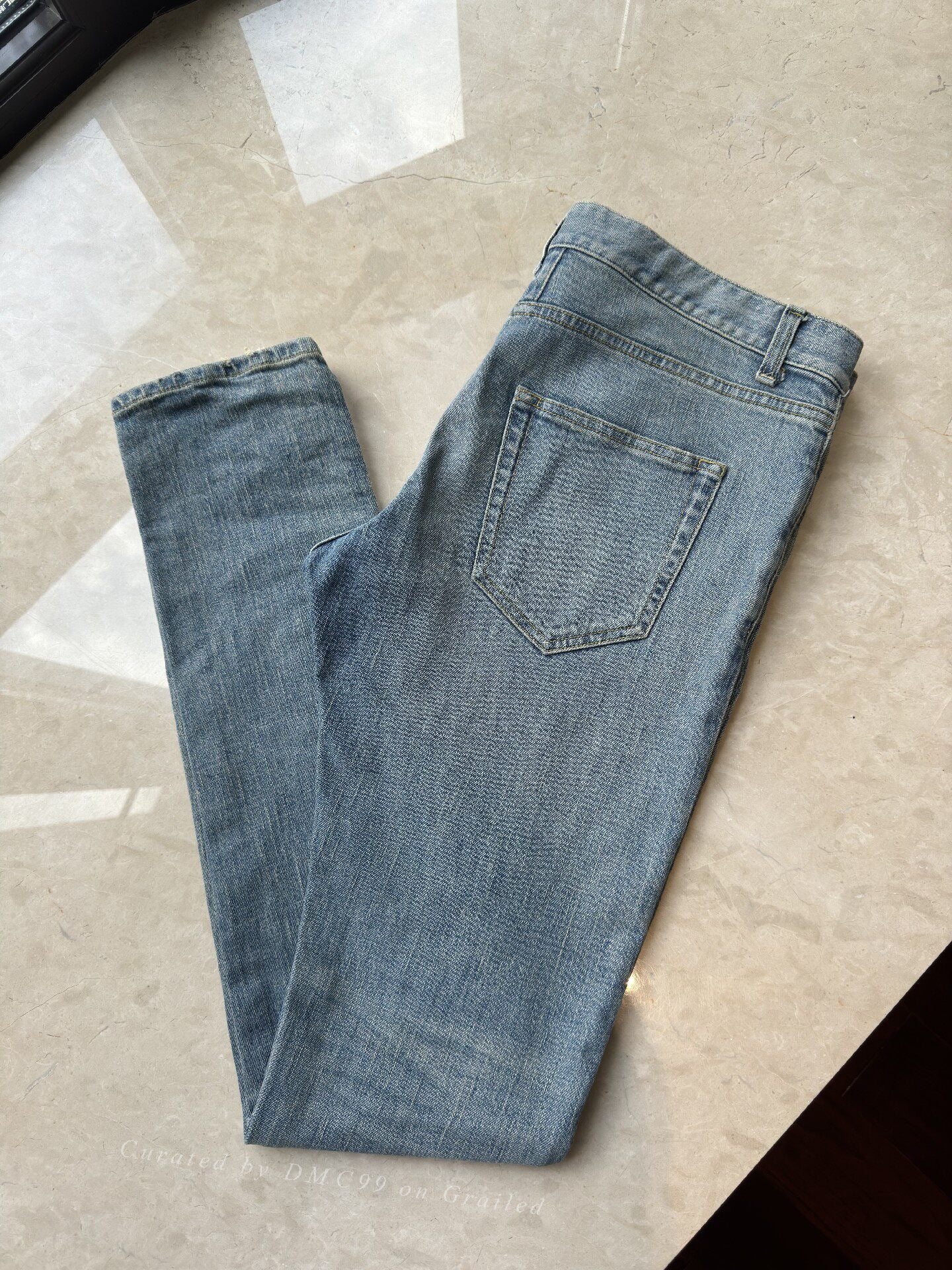 YSL/SLP Men's Washed Blue Jeans