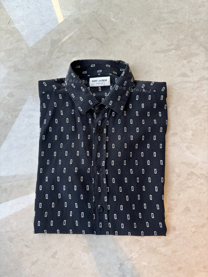 YSL Men's 100% Silk Printed Shirt