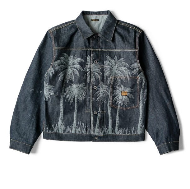 KAPITAL 22SS Palm Tree Jacquard Denim Jacket