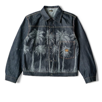 KAPITAL 22SS Palm Tree Jacquard Denim Jacket