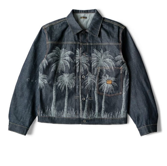 KAPITAL 22SS Palm Tree Jacquard Denim Jacket