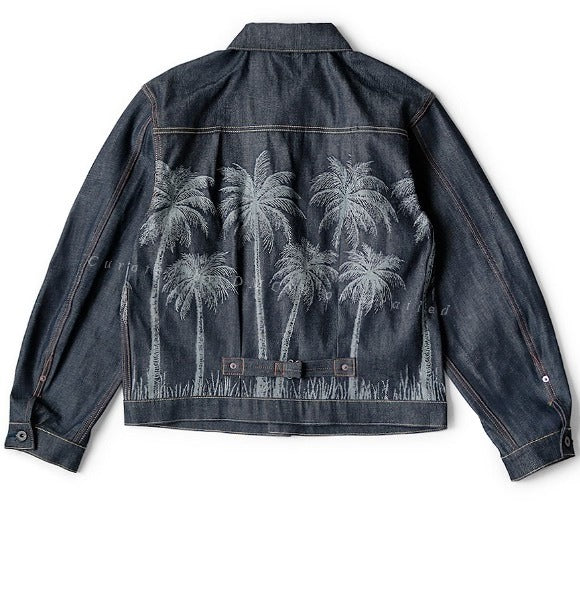 KAPITAL 22SS Palm Tree Jacquard Denim Jacket